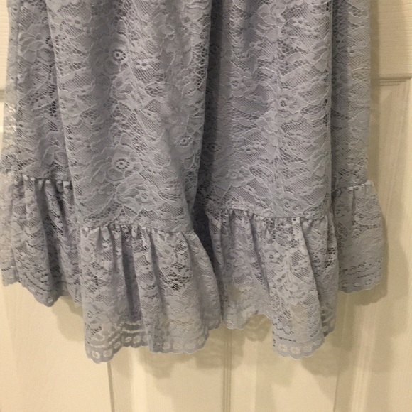 Blue One Shoulder Dress - Picture 3 of 4